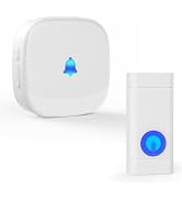Wireless Doorbell for Classroom, 1000ft Range Waterproof Door Bell Chime Kit, Battery Operated Do...