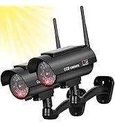BNT Solar Powered Fake Security Camera, Bullet Dummy Security Camera Simulated Surveillance Syste...