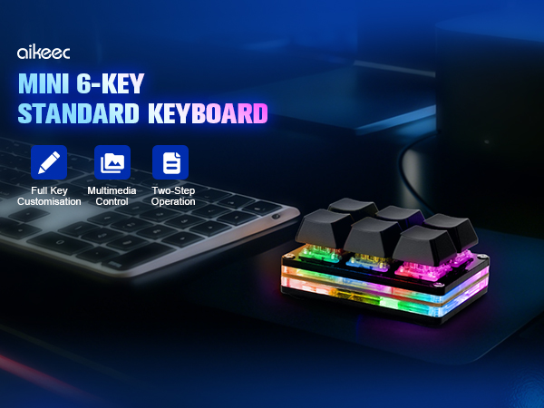 6 KEY MINI KEYBOARD GAMING KEYPAD MECHANICAL OSU KEY PAD CHERRY AXIS