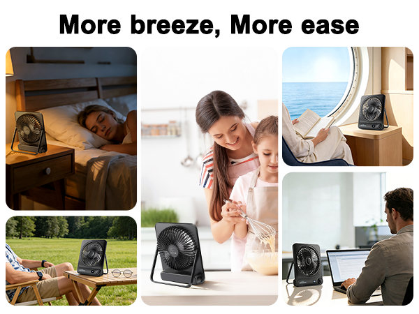 desk fan portable fans rechargeable travel battery cruise usb powered