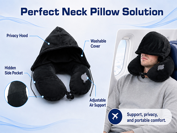 Hooded Airplane Pillow
