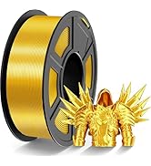 TECBEARS Silk Filament 1.75, Shiny Silk PLA Filament, 3D Printer Filament with Smooth Silky Surfa...