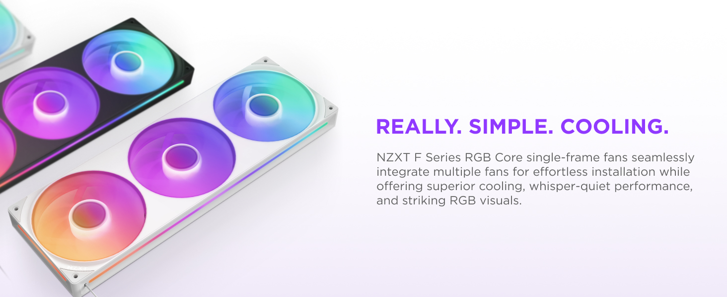 RGB Core Single Frame Fans Hero