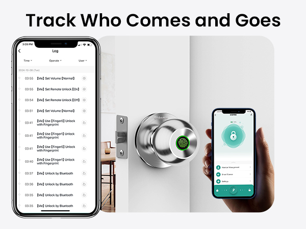 ghome smart lock for bedroom fingerprint remote control