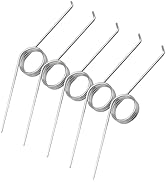 5Pcs V-Shaped Torsion Springs Kit – Multi-Angle 60/90/120/180° Steel Wire Spring, 1.2mm x10mm x3-...