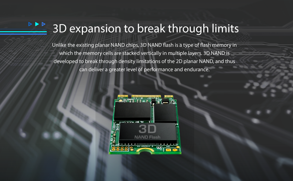  M.2 2242 SSD, SATA3 B+M Key, TLC