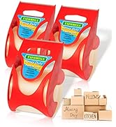 Clear Packing Tape-3 Packs Heavy Duty Packing Tape for Moving Boxes-Noiseless Moving Tape with Di...