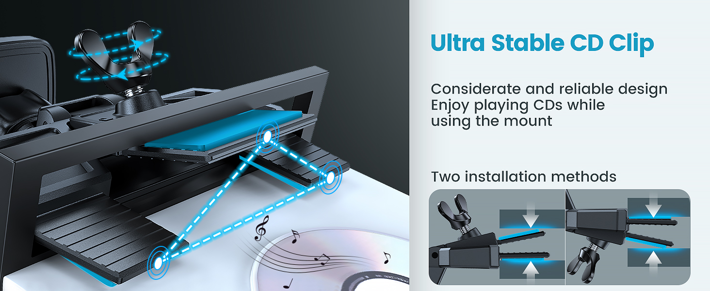 Ultra Stable CD Clip