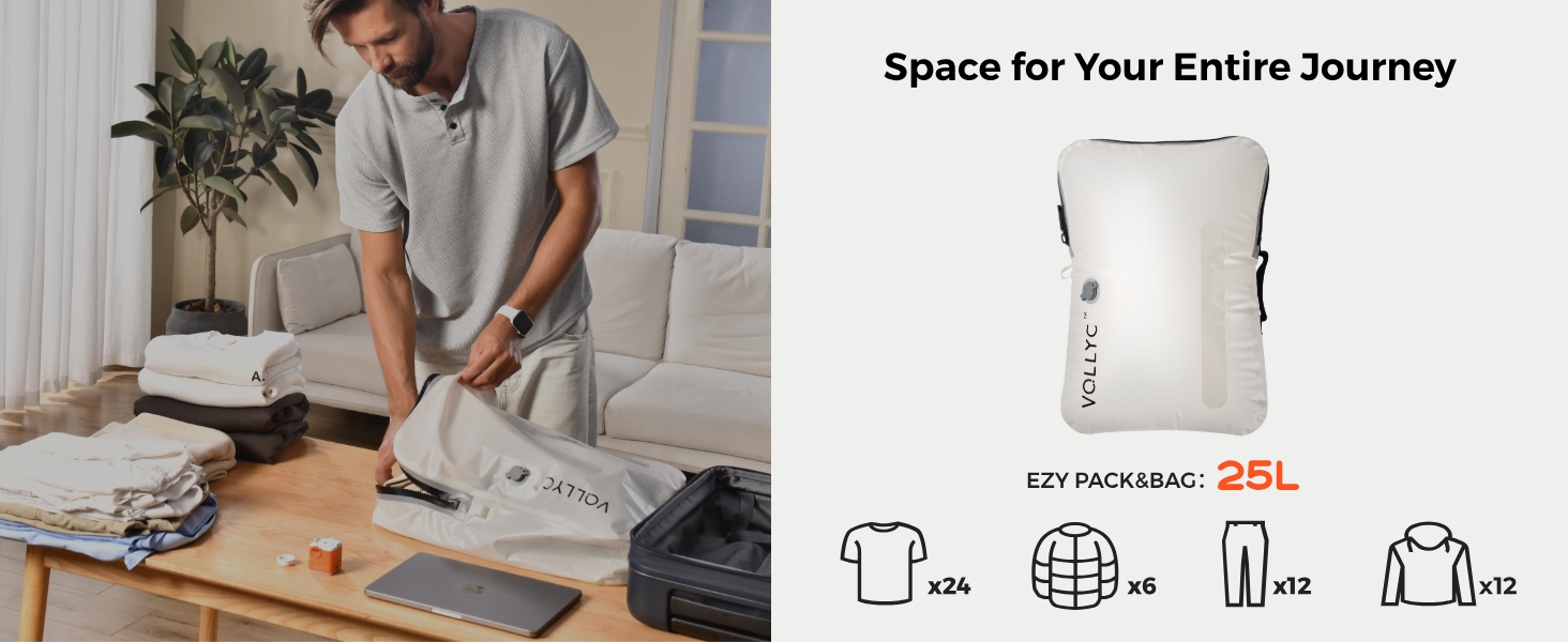 Travel Vacuum Bags with Pump