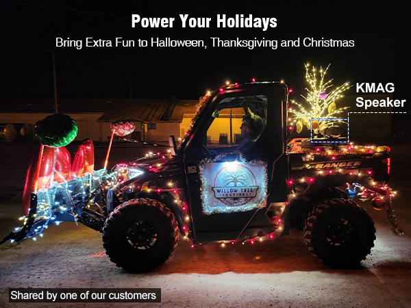 KMAG boombox power your holidays