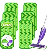 Reusable Mop Pads Refills Compatible with Swiffer Wet Jet Spray Mop, Wet Pads Refill Wet Jet Pads...