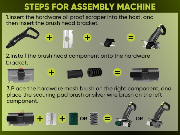 Saker Electric Grill Brush