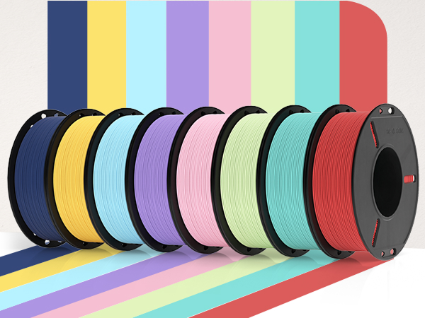 various pastel colors for choice