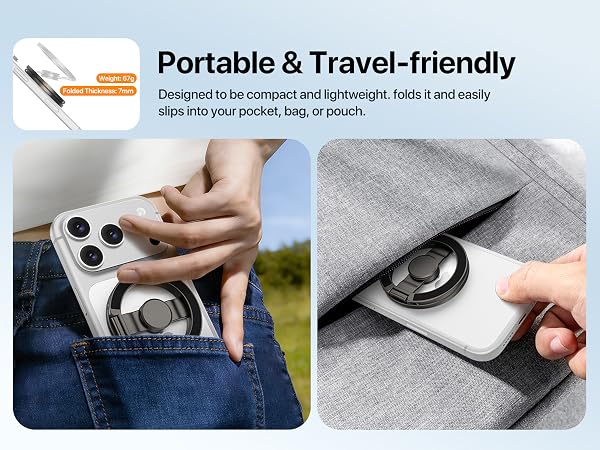 phone holder stand grip ring magnetic mag safe golf cart phone holder adhd gifts stress anxiety 