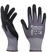 Safety Work Gloves,DS Safety NP1001, Comfort Stretch Fit, Power Grip, Smart Touch, Durable Foam C...
