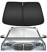 ARISMOTOR Windshield Sun Shade for BMW X5 2019-2025, Custom Fit Foldable Front Window Sunshade Su...