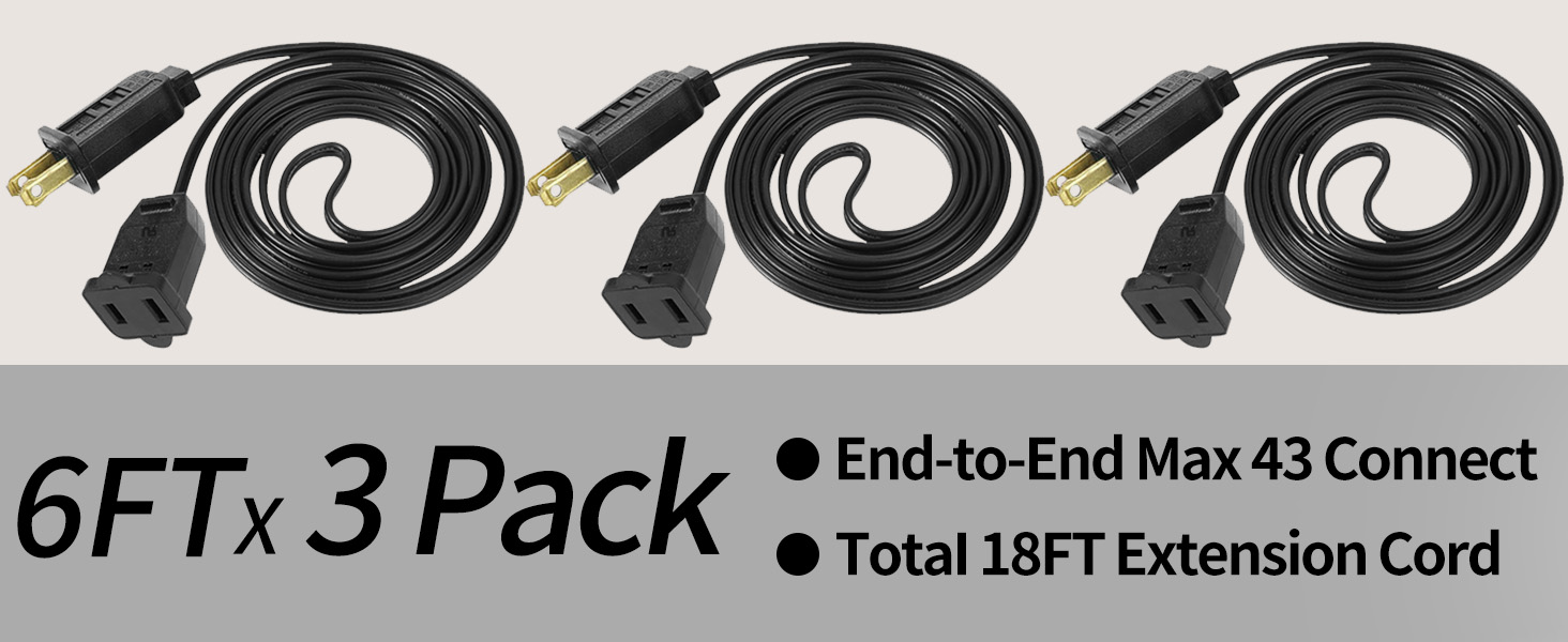 black Extension Cord