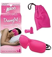 Mack’s Dreamgirl Contoured Sleep Mask – Pink, Comfortable, Adjustable, 2 Strap Eye Mask with Mack...