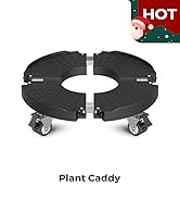Goovilla Heavy Duty Plant Stand with Wheels, 1Pack Adjustable 15-22 Plant Caddy with Lockable Cas...