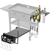 Foldable Griddle Side Shelf and Griddle Caddy for Blackstone 28" Griddles, Griddles Side Table an...