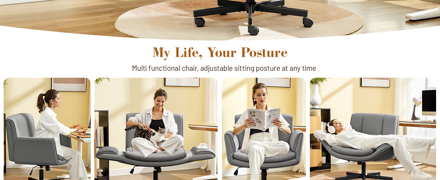 Criss Cross Chair with Wheels