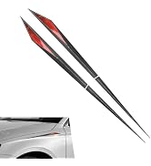sdidzad 2 PCS Car Side Door Blade Sticker, TPU Waterproof Auto Fender Side Emblem Decorative Deca...