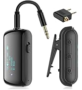 YOCOWOCO Bluetooth Transmitter Receiver for 2 AirPods/Headphones, Flight Bluetooth 5.2 Adapter fo...