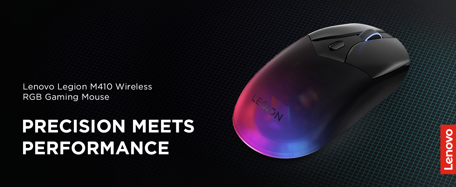 Lenovo M410 Wireless RGB Gaming Mouse Precision meets performance