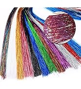 HERCULES Fly Tying Materials, 12 Colors Crystal Flash Flashabou, Sparkle Tinsel for Making Fly Fi...