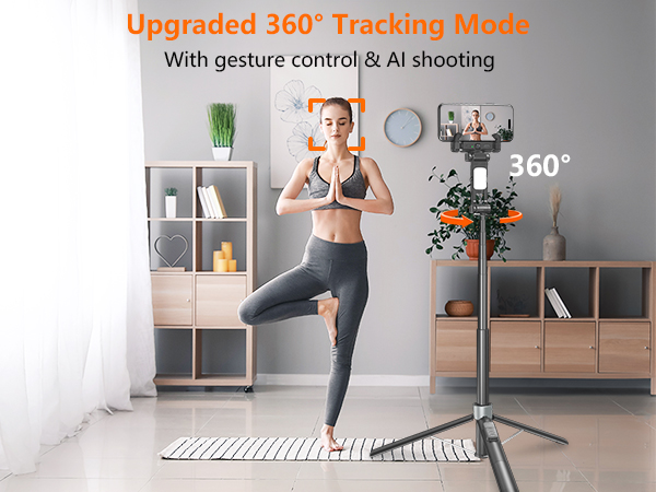 auto face tracking tripod 360 rotation with stand