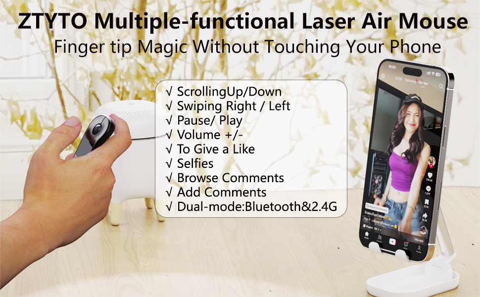 ZTYTO Multiple-functional Laser Air Mouse