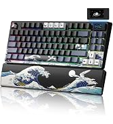 Womier 75% Wireless Mechanical Keyboard with Color Multimedia Screen | Anime Gaming Creamy Keyboa...
