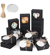 Soap Box, COTOPHER 30Pcs Small Soap Packaging Boxes 2.8x2.8x1.2 Inch Mini Kraft Boxes with Window...
