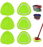 6 Pack Mop Head Replacement Compatiable with Ocedar EasyWring Mop,Mop Heads Refill for Easywring ...