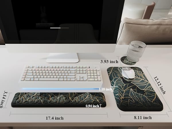 Keyboard wrist rest and mousepad