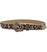 Yjcnelcr Waistbelt Women Decorative Belt for Pants Skirt Fashion Leopard Print Belt Elegant Metal...