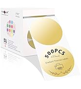 PARLAIM 3" Circle Thermal Labels,Gradual Change Dot Labels for Thermal Label Printer,Thermal Stic...