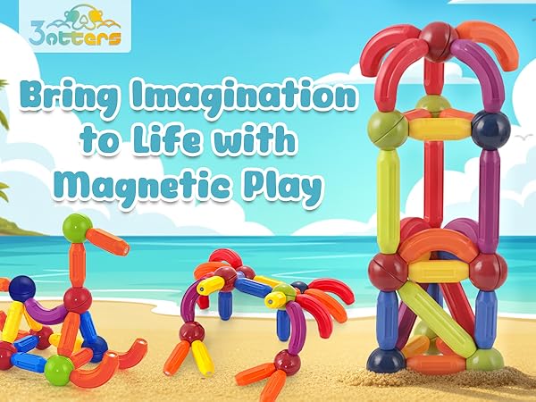 magnetic building sticks