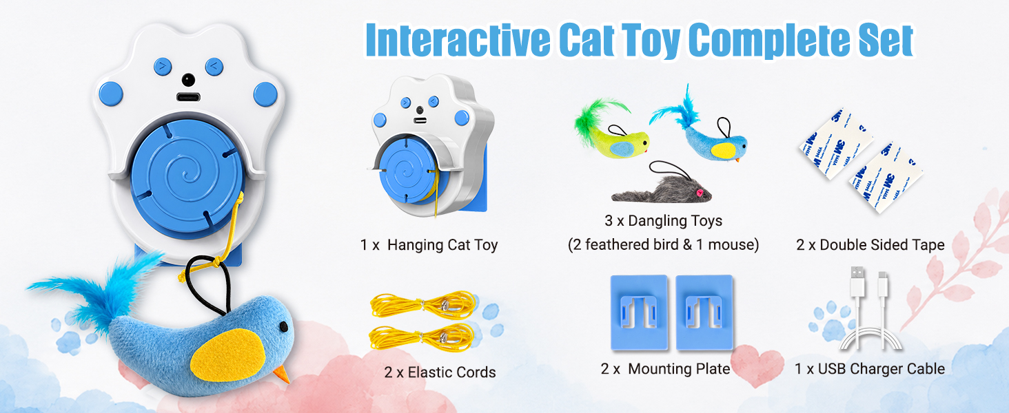 Interactive Cat Toy Complete Set