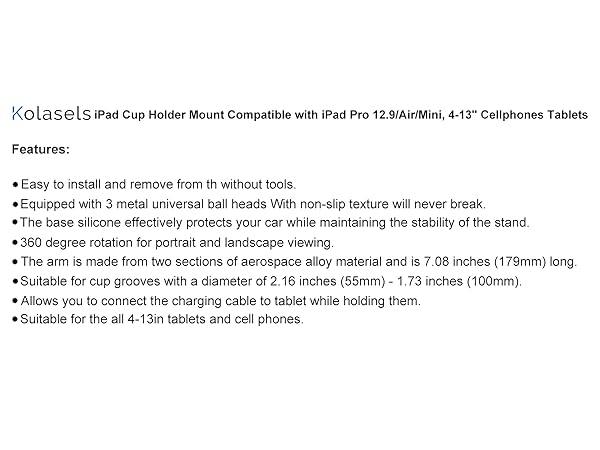 ipad cup holder mount