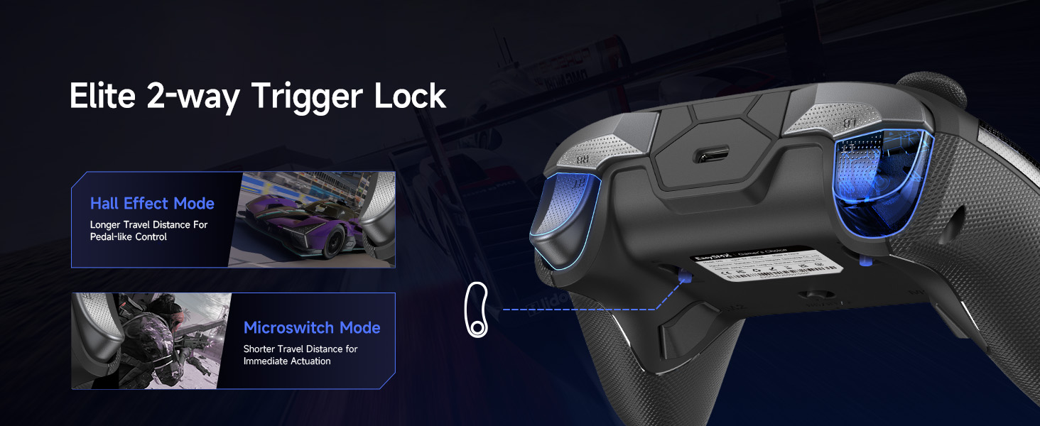 pc controller with mouse click trigger