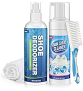 Jevvu Shoe Cleaner, Sneaker Cleaner Foam for Removing Stains and Dirt, Shoe Cleaning Kit for Whit...