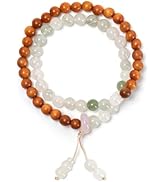 Inspirational Natural Stone Bracelet for Women Men ,Healing Gift-8 Chakra Energy Bracelet with Ja...