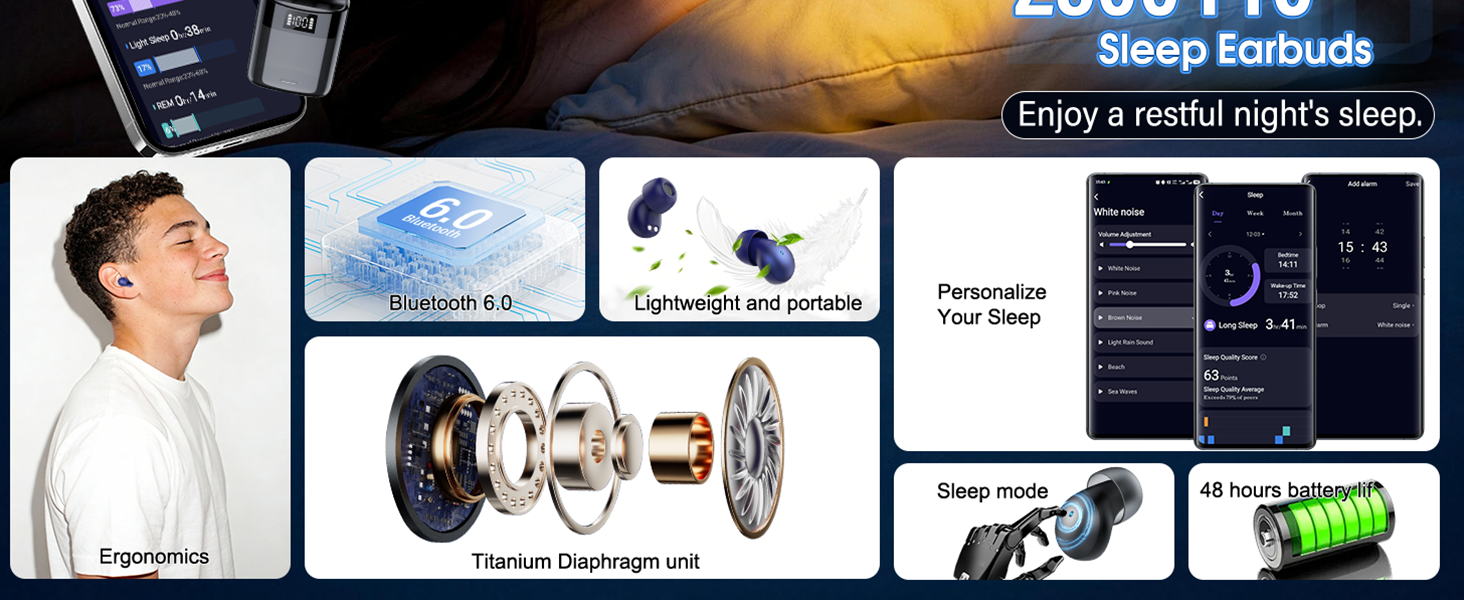 ultra-light sleep wireless earbuds