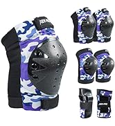 AIDY-PRO Kids Knee Pads and Elbow Pads Kids Protective Gear Set, Bike Knee Pads for Kids Wrist Gu...