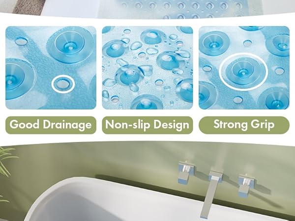 big blue bath tub mat 