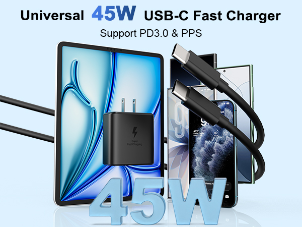 Equipped with PD3.0 &amp; PPS fast-charging protocols,