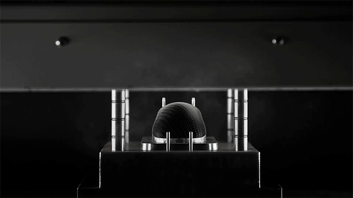 The eight-stage manufacturing process used to produce the ROG Harpe Ace Extreme carbon fiber shell