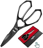 SUCCFLY Kitchen Scissors Heavy Duty, Premium Kitchen Shears for Food, 8.8 Inch Meat Scissors