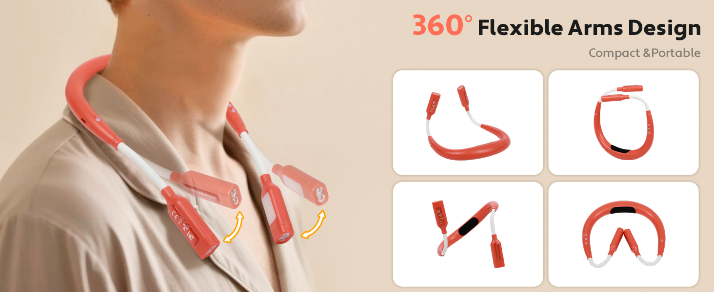 folable neck reading light